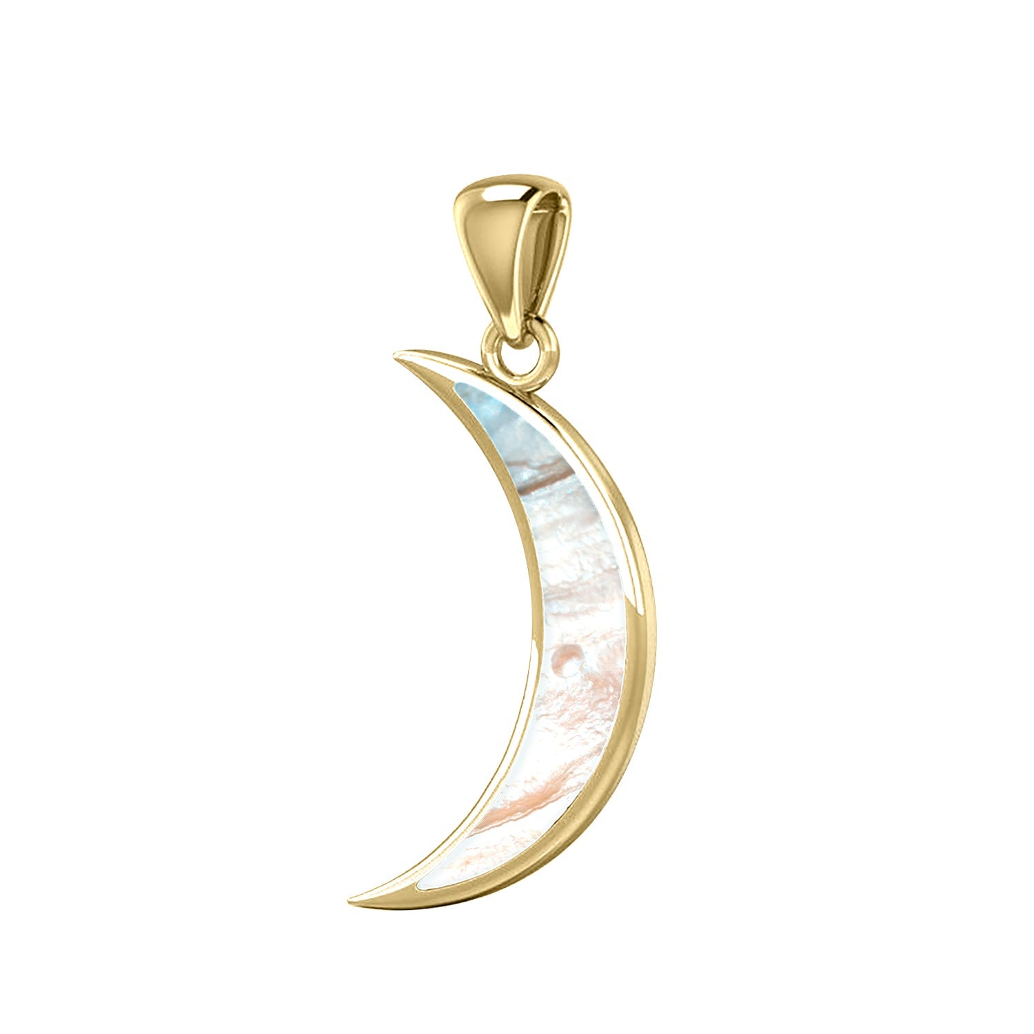 14k Yellow Gold Crescent Moon & Star Necklace – StonedLove by Suzy